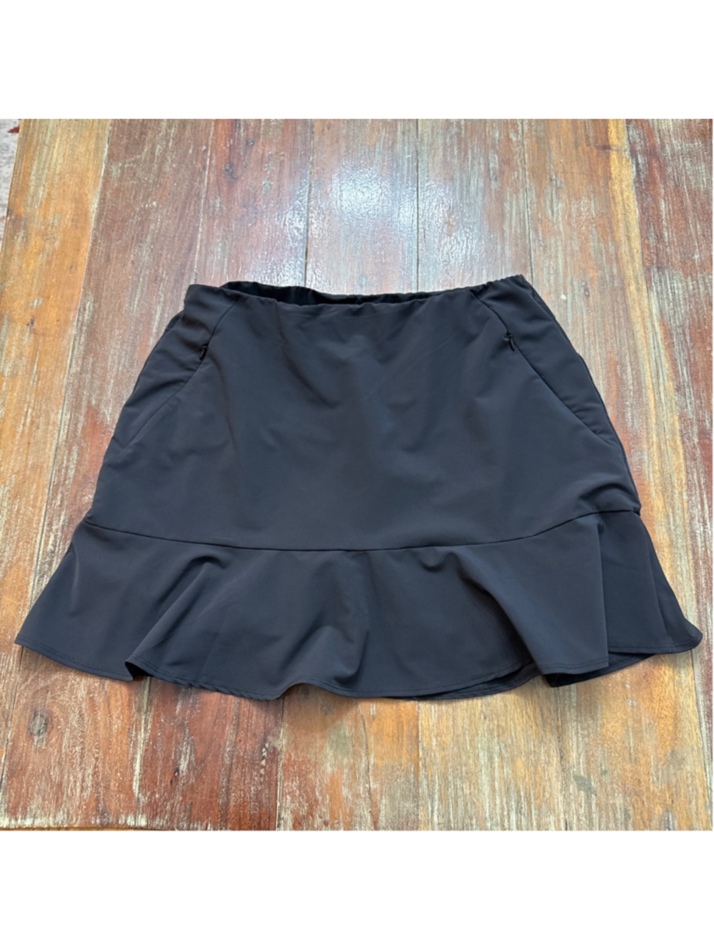 Tail Black Skort Ruffle Bottom Size 10 Tennis Workout